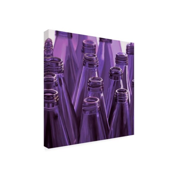 Roderick Stevens 'Purple Ring Toss' Canvas Art,24x24
